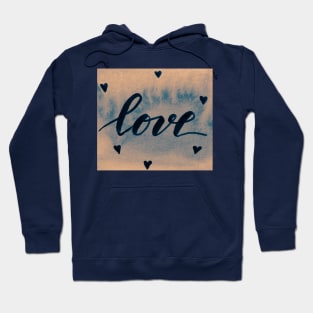 Valentine's Day Watercolor Love – neutral Hoodie